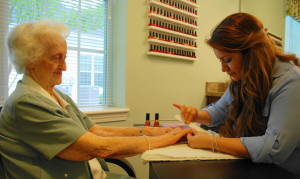 Carillon Assisted Living of Wake Forest Opens Nail Salon