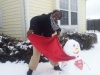 Carillon of Newton team members had a snowman contest